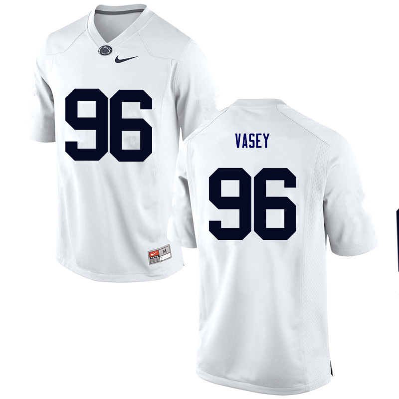 Men Penn State Nittany Lions #96 Kyle Vasey College Football Jerseys-White